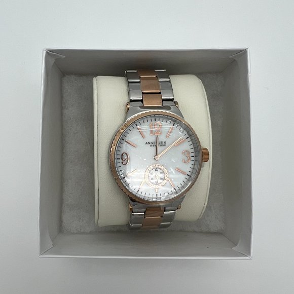 NEW with Tags Anne Klein New York Two-Tone Stainless Steel Ladies Quartz Watch main image 4